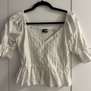 White Peplum Top The Fifth Label, size M